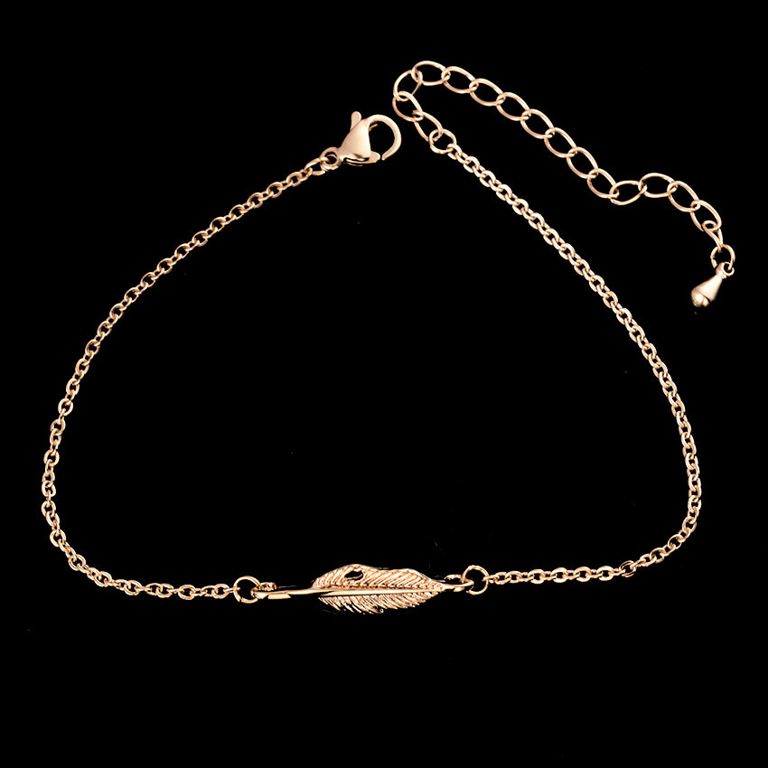 Classic Long Feather Bracelet Women Vintage